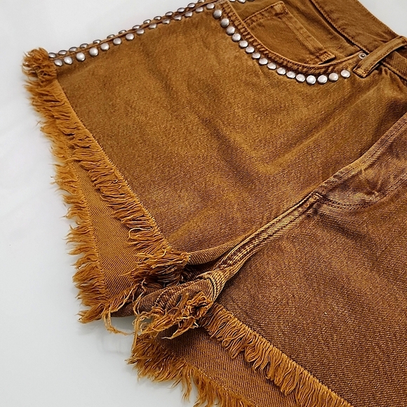 ALLSAINTS Heidi studded frayed shorts - Picture 6 of 9